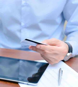 tablet on a desk