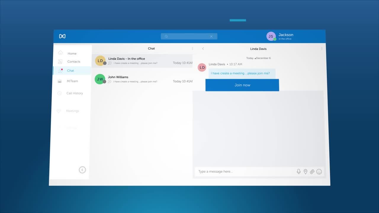 Un écran de Mitel