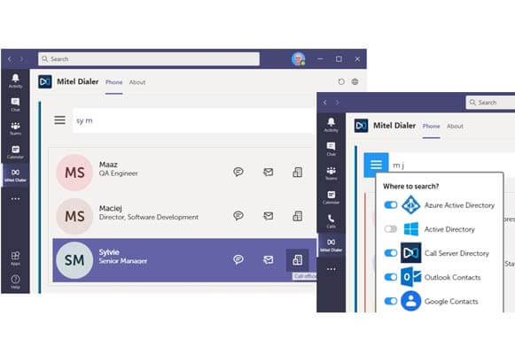Mitel in Dialer