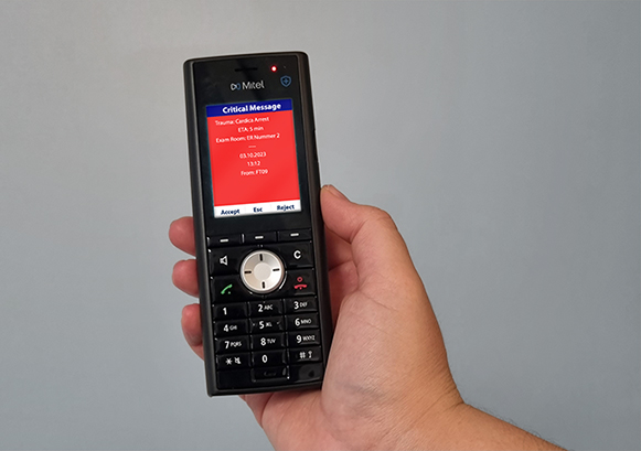 A Mitel Phone