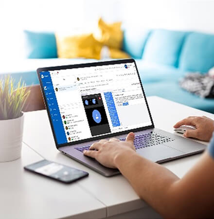 MCX Screen on Laptop