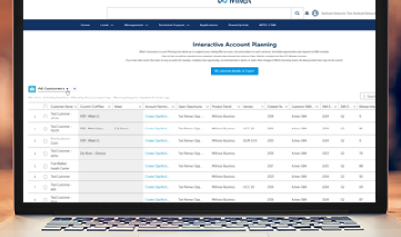 Mitel IAP screen